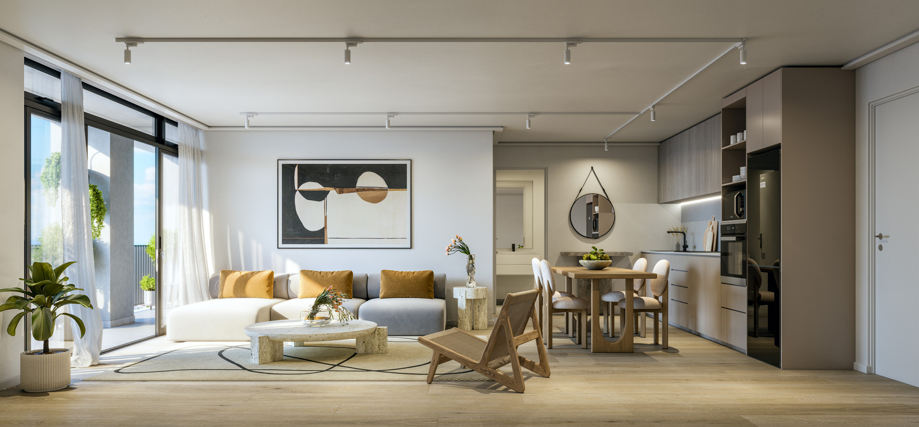 Maritime Place studio apartment interior