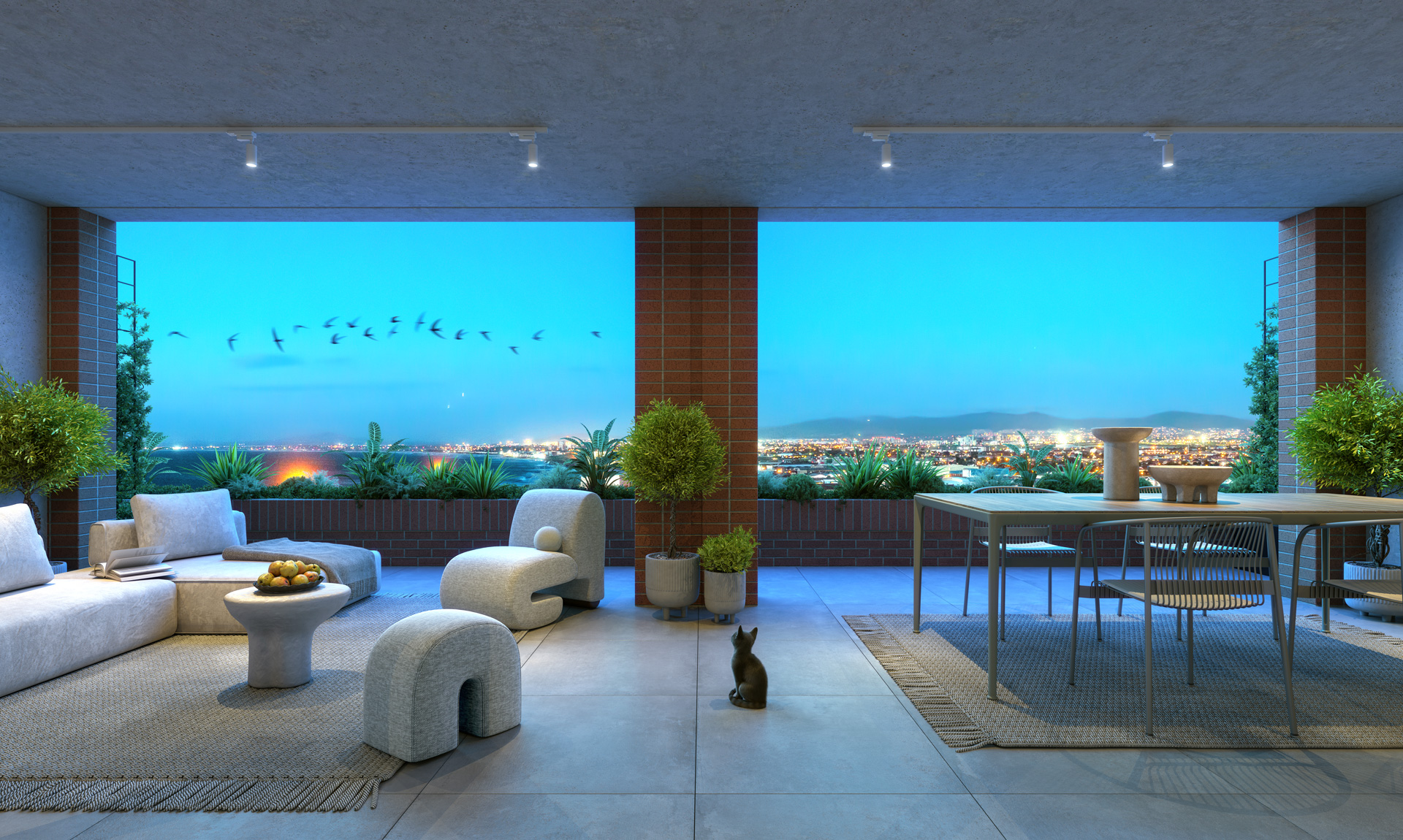 Maritime Place apartment living space
